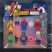 Набір фігурок лего Marvel Avengers мініфігурки Супергероїв Марвел Месники 6 шт іграшки дитячий набір іграшкові фігурки конструктор