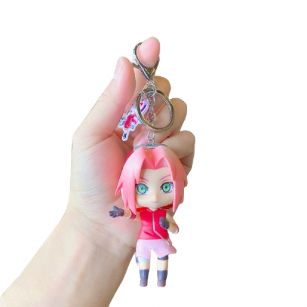Брелок Наруто Харуно Сакура Naruto Sakura Haruno аніме фігурка іграшка для ключів, рюкзака, сумки 10 см