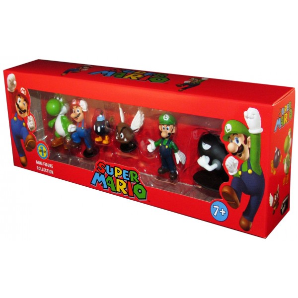 Фігурки Супер Маріо Super Mario Брати Маріо Луїджі куля Білла Йоші гомба іграшки 6 штук 3-6 см