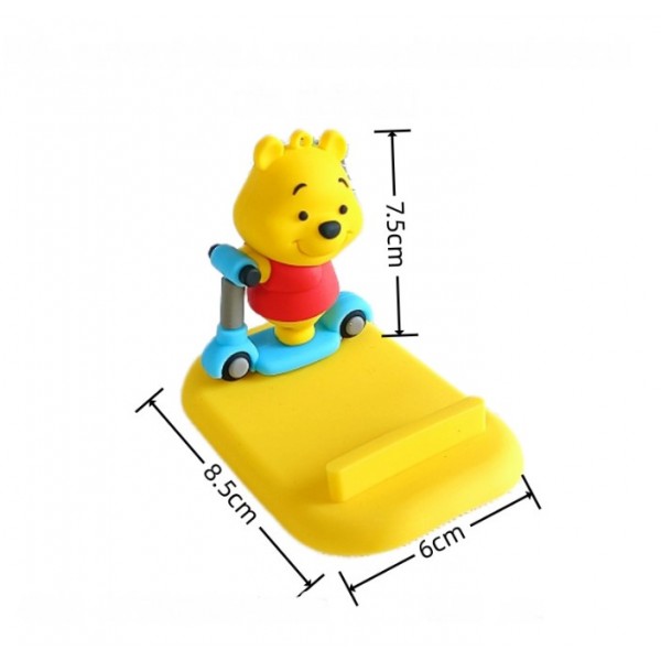 Підставка для телефону Вінні Пух на самокаті настільна підставка тримач для мобільного телефону