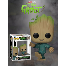Грут фігурка фанко поп Грут I Am Groot вінілова фігурка Groot in Onsie Грут в комбінезоні №1192 10см