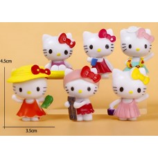 Привіт Кітті фігурки Hello Kitty Хеллоу Кітті дитячі іграшки 6 шт 4,5см