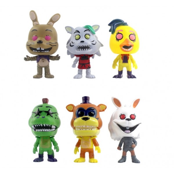 Набір фігурок П'ять ночей у Фредді фігурки ФНАФ Фредді Five Nights at Freddy's дитячі іграшки 6 шт 10 см