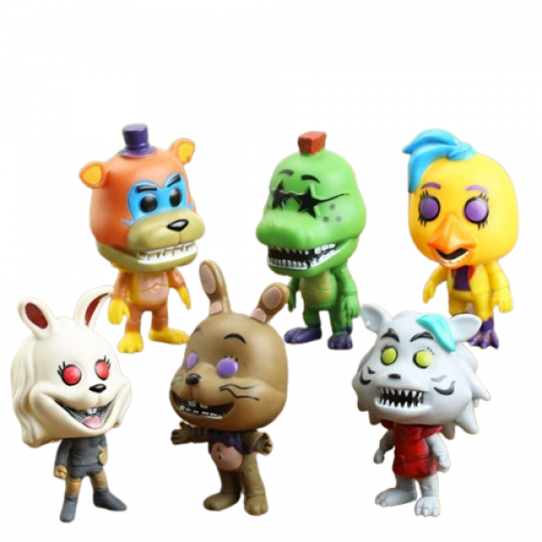 Набір фігурок П'ять ночей у Фредді фігурки ФНАФ Фредді Five Nights at Freddy's дитячі іграшки 6 шт 10 см