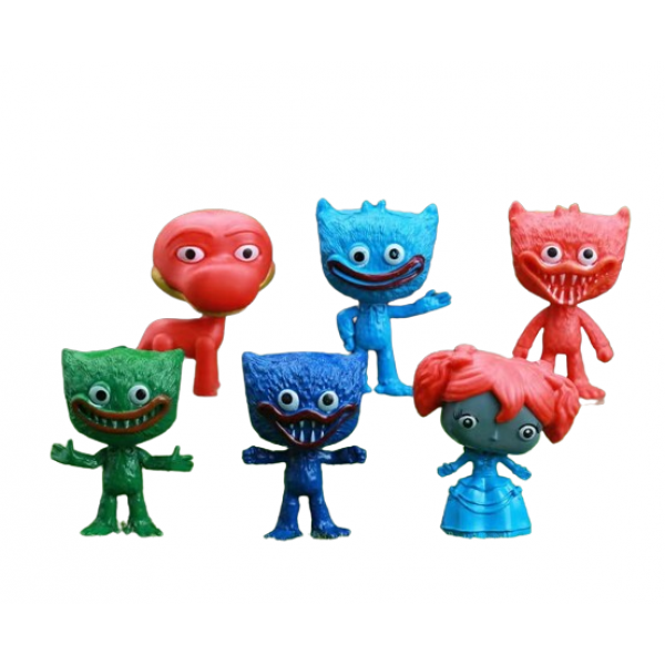 Набор фигурок Хагги Вагги Huggy Wuggy Poppy playtime Поппи Плейтайм детские игрушки 6 шт. 7 см