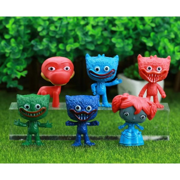 Набор фигурок Хагги Вагги Huggy Wuggy Poppy playtime Поппи Плейтайм детские игрушки 6 шт. 7 см