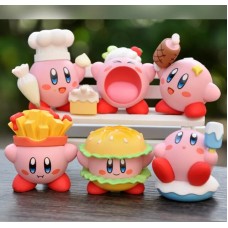 Кірбі набір іграшок пластикових персонажів відеоігор Kirby в різних ролях 6 шт колекційні фігурки