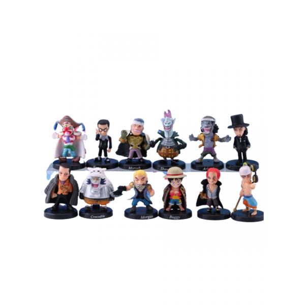 Фігурки Ван Піс One Piece Monkey Luffy Луффі Солом'яний капелюх аніме 12 шт 5 см