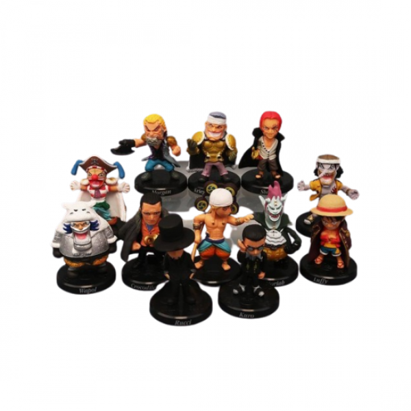 Фігурки Ван Піс One Piece Monkey Luffy Луффі Солом'яний капелюх аніме 12 шт 5 см