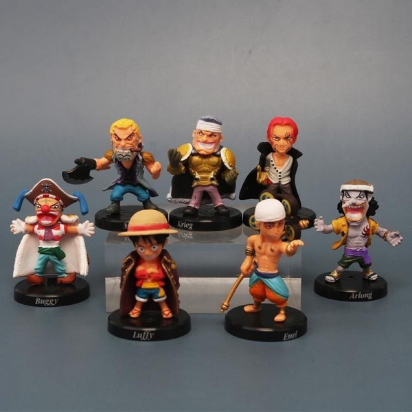 Фігурки Ван Піс One Piece Monkey Luffy Луффі Солом'яний капелюх аніме 12 шт 5 см