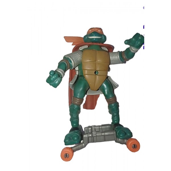 Фігурка Мікеланджело Черепашки ніндзя на самокаті ігрова фігурка TMNT 13 см