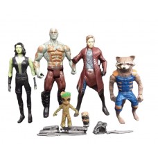 Марвел Стражі Галактики Marvel Guardians of the Galaxy набір фігурок супергероїв ігрові фігурки 5шт 7-17 см