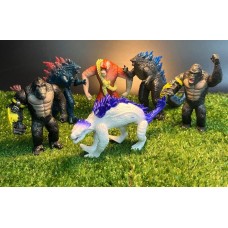 Годзілла фігурки Godzilla vs King Kong набір фігурок Король монстрів 8 см 6шт