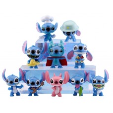 Набір іграшок Ліло та Стіч Lilo and Stitch колекційні фігурки набір іграшок з мультфільму 10 шт. ПВХ