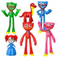 Набір фігурок Міні Хаггі Ваггі, Брон та Лялька Поппі з к\г Poppy Playtime, 7-11 см