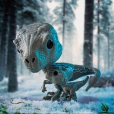 Мир Юрского периода Велоцираптор фигурка Jurassic World Blue&Beta Velociraptors Блю и её детёныш Бета фанко поп