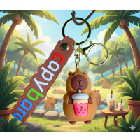 Брелок Капибара capybara фигурка игрушка для ключей, рюкзака, сумки 6,2 см