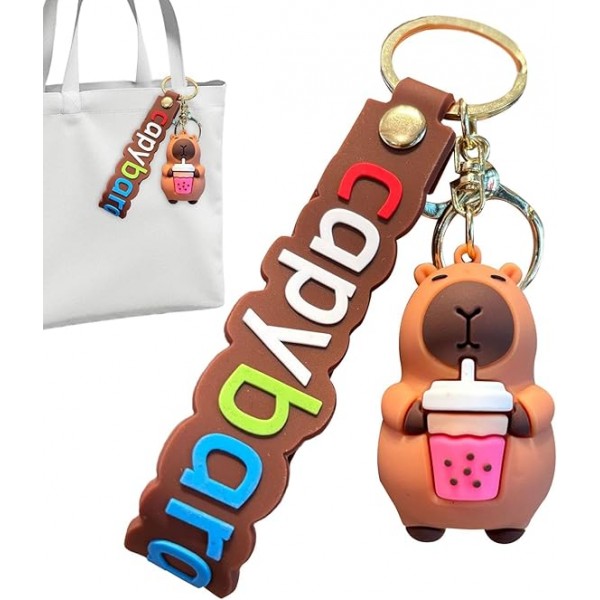 Брелок Капибара capybara фигурка игрушка для ключей, рюкзака, сумки 6,2 см