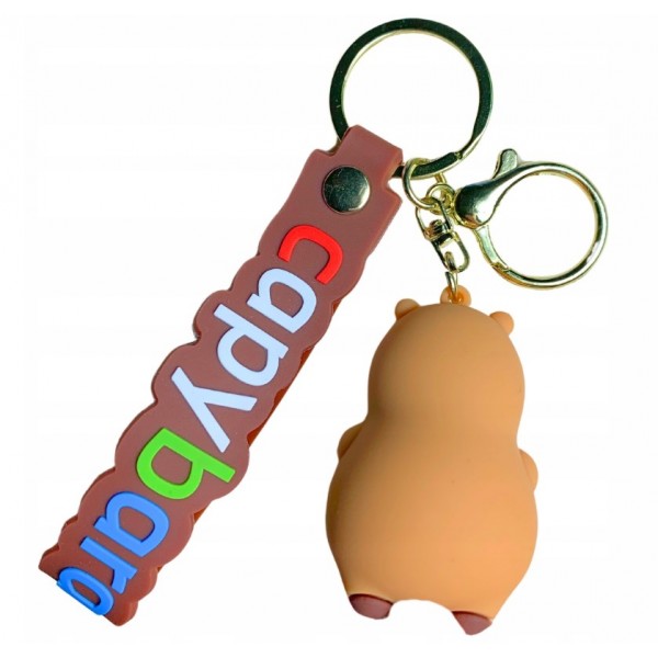 Брелок Капибара capybara фигурка игрушка для ключей, рюкзака, сумки 6,2 см