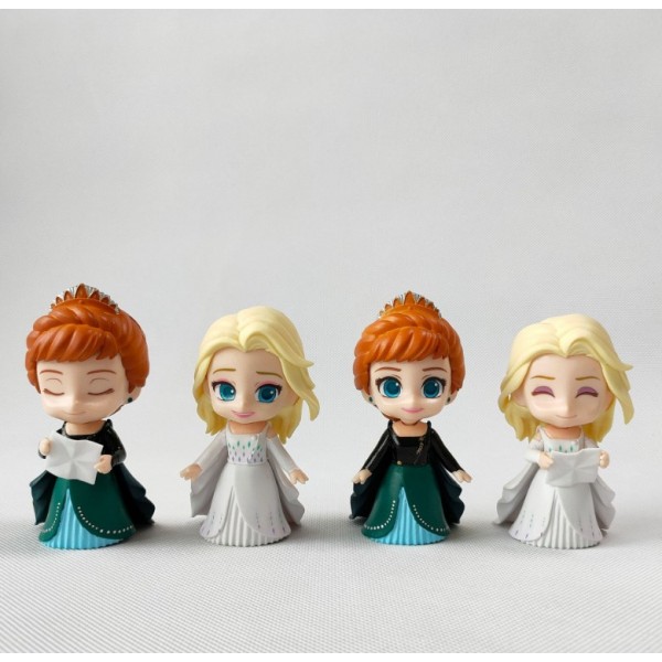 Фігурки принцеси Ельза Анна Дісней Disney princess Frozen ігрові набори для дітей 4 шт./компл. 10см
