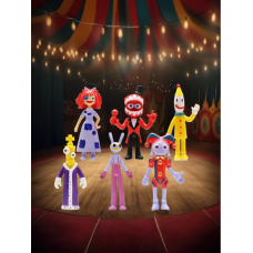 Дивовижний Цифровий Цирк фігурки Цифровий цирк набір фігурок 6шт The Amazing Digital Circus 11,5см