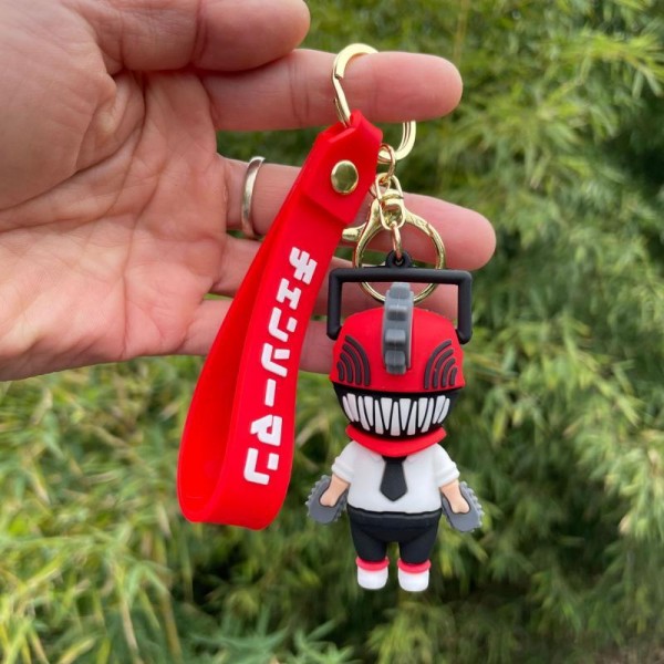 Брелок Человек с бензопилой Chainsaw Man Почита Pochita аниме фигурка игрушка для ключей, рюкзака, сумки 7 см