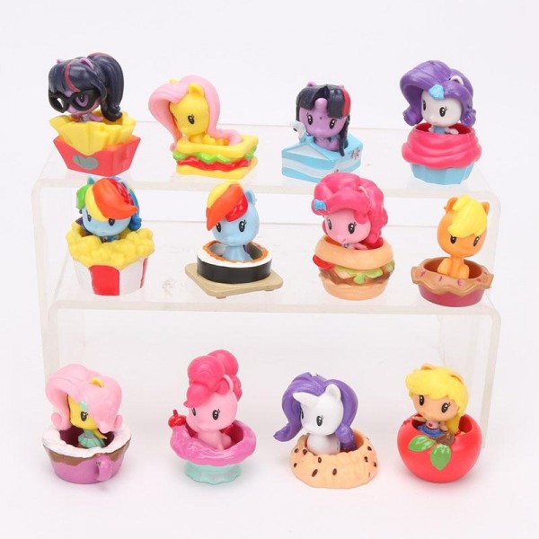 Фигурки Май литл пони My Little Pony Мой маленький пони набор мини куклы пони 4-5 см 12 шт