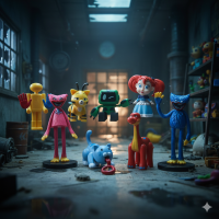 Набор фигурок Хагги Вагги Huggy Wuggy Poppy playtime поппи плейтайм игровые фигурки 8 шт. 4-10 см