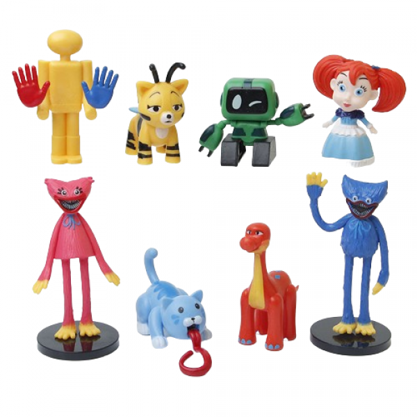 Набор фигурок Хагги Вагги Huggy Wuggy Poppy playtime поппи плейтайм игровые фигурки 8 шт. 4-10 см