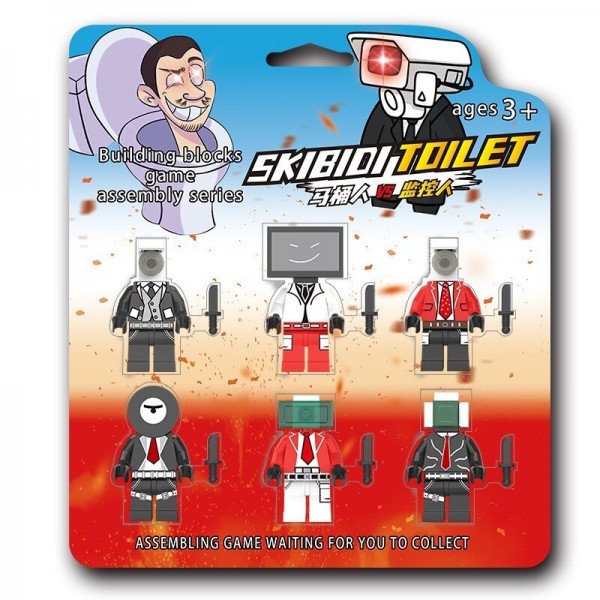 Набор фигурок лего Skibidi Toilet игрушки Скибиди Туалет детский набор игрушечные фигурки набор с аксессуарами