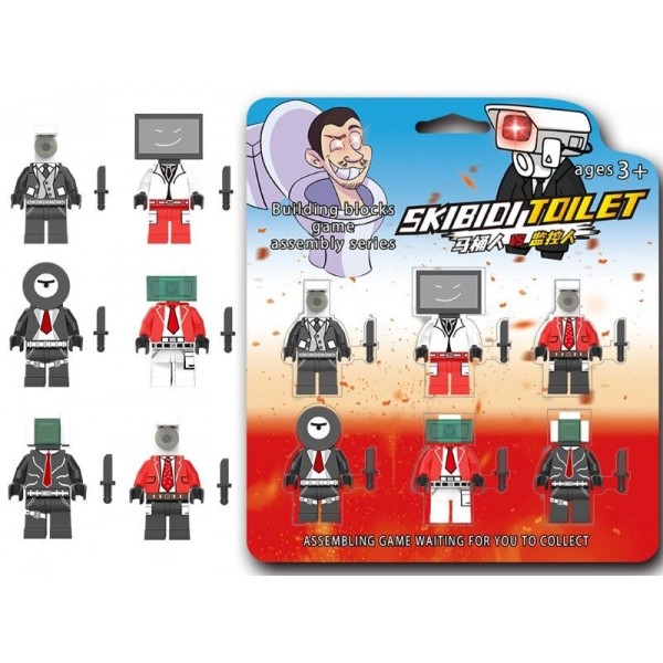 Набор фигурок лего Skibidi Toilet игрушки Скибиди Туалет детский набор игрушечные фигурки набор с аксессуарами