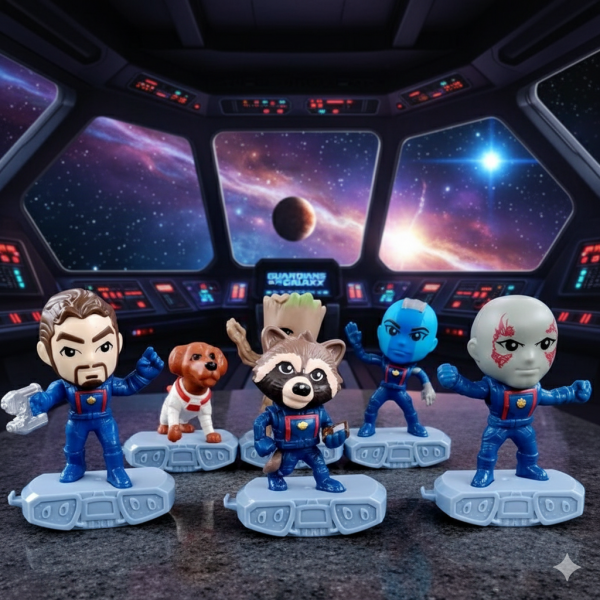 Набор фигурок Стражи Галактики Марвел Marvel Guardians of the Galaxy супергерои 6 шт 10 см