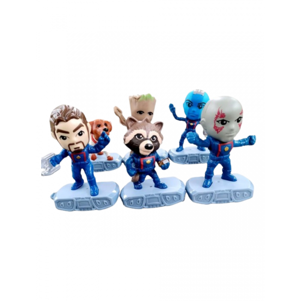Набор фигурок Стражи Галактики Марвел Marvel Guardians of the Galaxy супергерои 6 шт 10 см