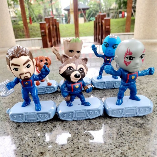 Набор фигурок Стражи Галактики Марвел Marvel Guardians of the Galaxy супергерои 6 шт 10 см