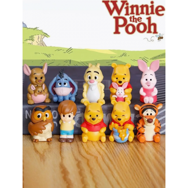 Фігурки Вінні Пух та його друзі Winnie the Pooh дісней іграшки дитячий ігровий набір 6 см 10 шт