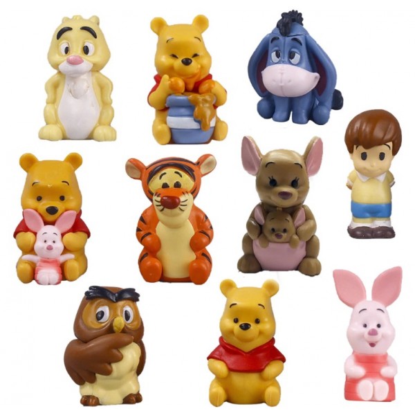 Фігурки Вінні Пух та його друзі Winnie the Pooh дісней іграшки дитячий ігровий набір 6 см 10 шт