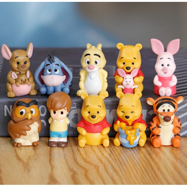Фігурки Вінні Пух та його друзі Winnie the Pooh дісней іграшки дитячий ігровий набір 6 см 10 шт