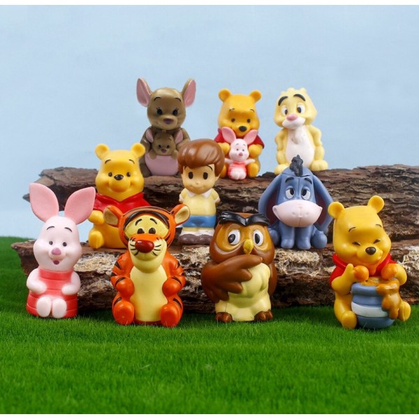 Фігурки Вінні Пух та його друзі Winnie the Pooh дісней іграшки дитячий ігровий набір 6 см 10 шт