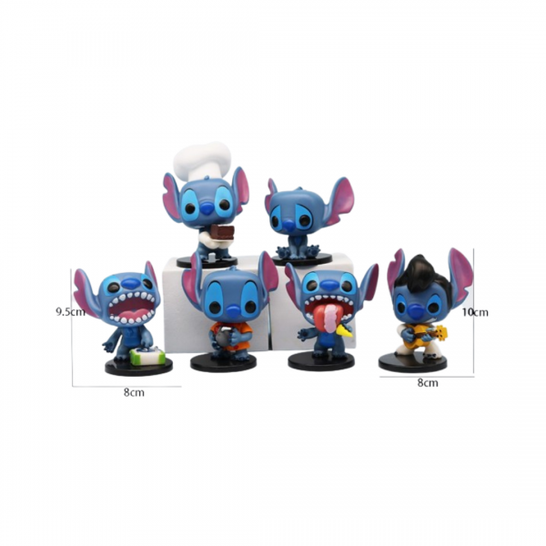 Набір фігурок Ліло і Стіч Lilo &amp; Stitch дитячі іграшки 6 шт 10 см