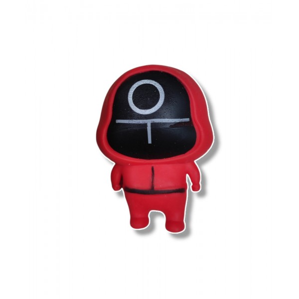 Іграшка антистрес Гра в кальмара Squid game сквіш Squishy червоний 10 см