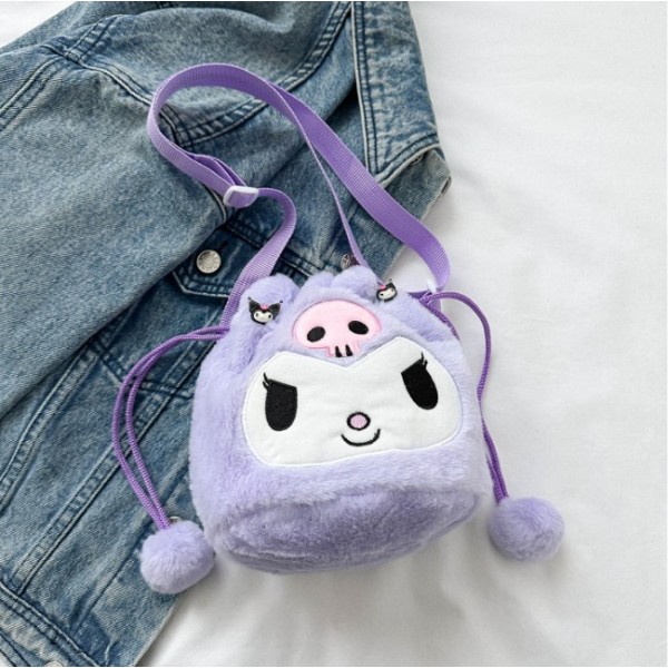 М'яка плюшева Сумочка Куромі дитяча сумка Kuromi Hello Kitty Sanrio