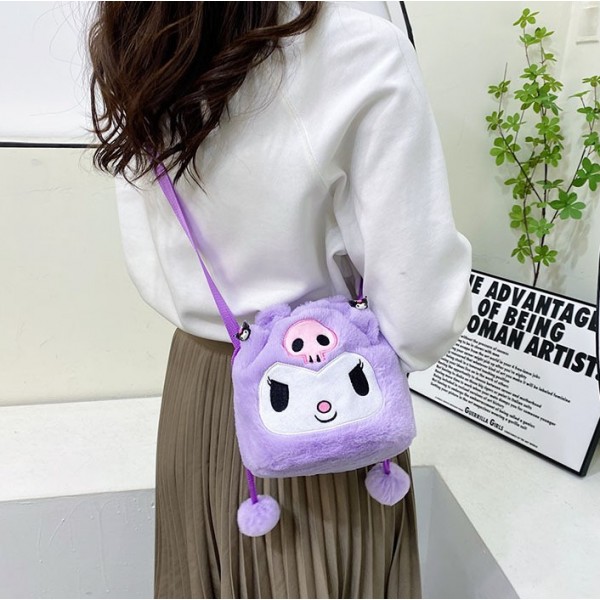 М'яка плюшева Сумочка Куромі дитяча сумка Kuromi Hello Kitty Sanrio