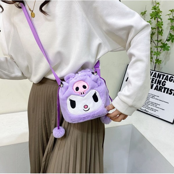 М'яка плюшева Сумочка Куромі дитяча сумка Kuromi Hello Kitty Sanrio