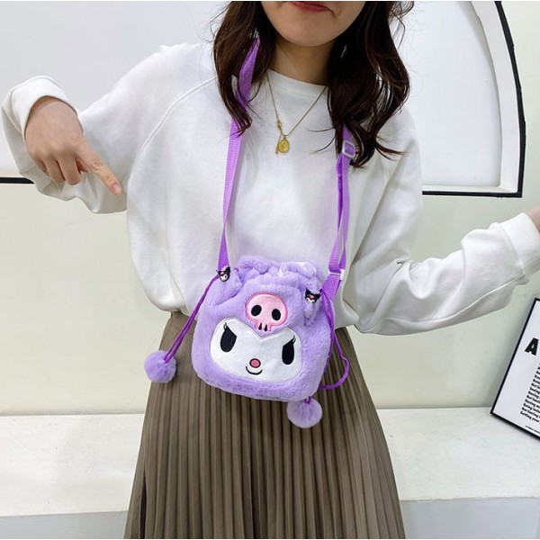 М'яка плюшева Сумочка Куромі дитяча сумка Kuromi Hello Kitty Sanrio