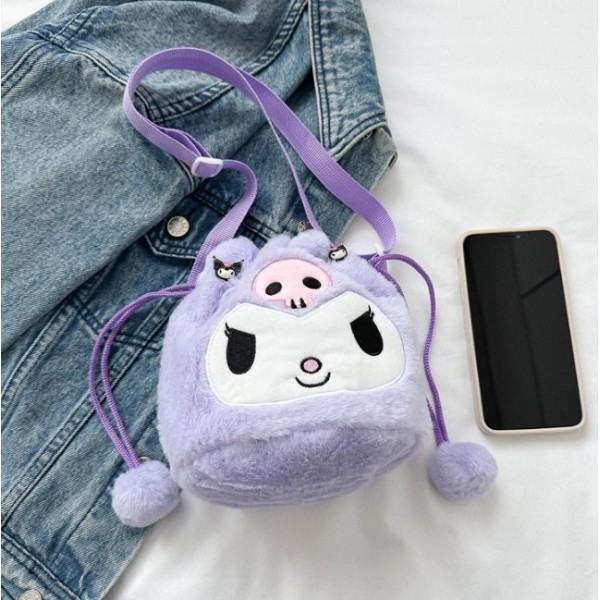 М'яка плюшева Сумочка Куромі дитяча сумка Kuromi Hello Kitty Sanrio
