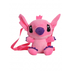 Рюкзак плюшевый детский Стич Disney Lilo and Stitch 20 см розовый