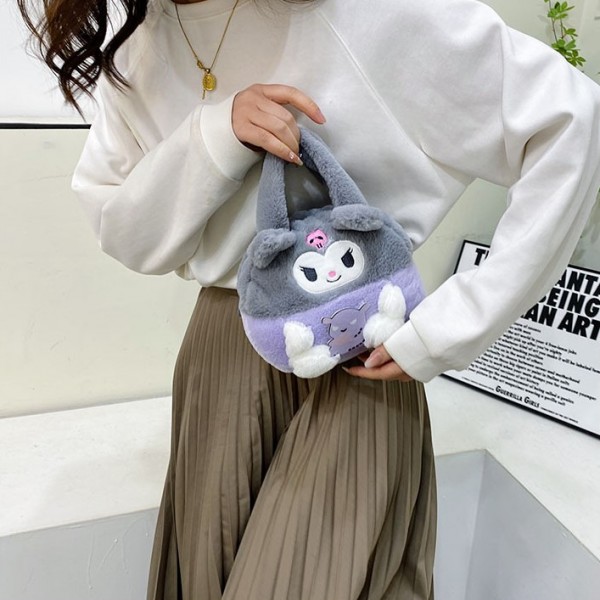 Плюшевая сумочка аниме Куроми Kuromi сумка мягкая Sanrio Санрио игрушечная детская