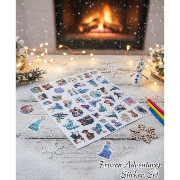 Стикеры Холодное сердце (Frozen) Дисней Эльза Анна Anna Elsa стикерпак наклейки набор наклейок 60 шт