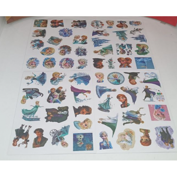 Стикеры Холодное сердце (Frozen) Дисней Эльза Анна Anna Elsa стикерпак наклейки набор наклейок 60 шт