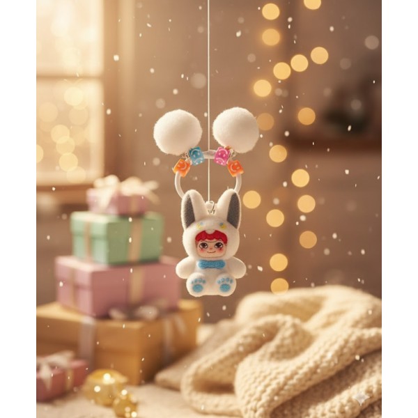 Брелок Вакуку Wakuku фігурка іграшка для ключів, рюкзака, сумки білий 5 см